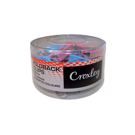 Croxley Foldback Clips - 32mm (Tub of 24) Buy Online in Zimbabwe thedailysale.shop