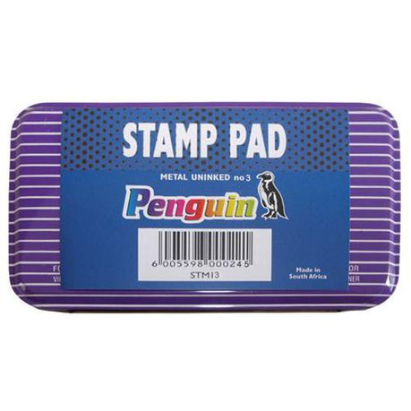 Penguin Stamp Pad Metal - Uninked NO 3  (147 mm x 110 mm) Buy Online in Zimbabwe thedailysale.shop