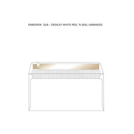 Croxley DLB White Peel 'n Seal Unbanded Envelopes (Box of 500) Buy Online in Zimbabwe thedailysale.shop