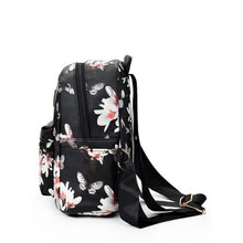 Load image into Gallery viewer, Mini Flower Print Backpack - Black
