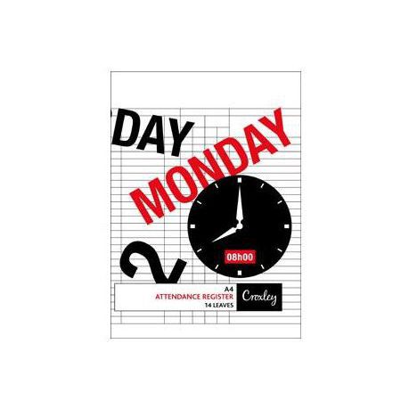 Croxley JD283 A4 14 Page Attendance Register (Pack of 20) Buy Online in Zimbabwe thedailysale.shop