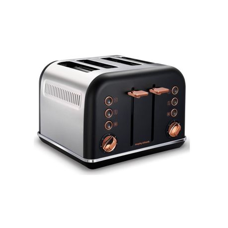Morphy Richards - 4 Slice Accent Toaster - Black With Rose Gold Buy Online in Zimbabwe thedailysale.shop
