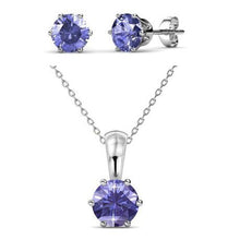Load image into Gallery viewer, Destiny February Birth Set with Swarovski Crystals
