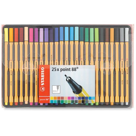 Stabilo Point 88 Fineliner - Wallet of 25 Buy Online in Zimbabwe thedailysale.shop