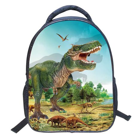 Kids Dinosaur Backpack - Green