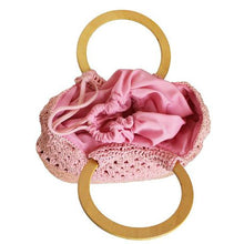 Load image into Gallery viewer, Fino Women's Strawbag with Round Wooden Handles - 3 Piece
