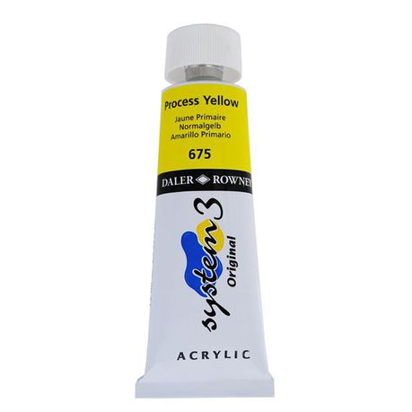 Daler Rowney: System3 75ml - Process Yellow Buy Online in Zimbabwe thedailysale.shop