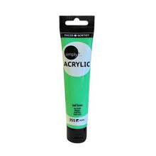 Load image into Gallery viewer, Daler Rowney: Simply Acrylic Slim Tube 75ml - Leaf Green
