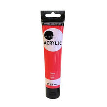 Load image into Gallery viewer, Daler Rowney: Simply Acrylic Slim Tube 75ml - Crimson
