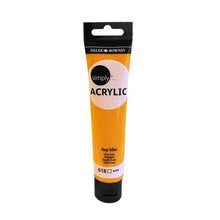 Load image into Gallery viewer, Daler Rowney: Simply Acrylic Slim Tube 75ml - Deep Yellow
