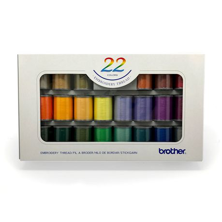 Brother - 22 Colour Embroidery Thread Set