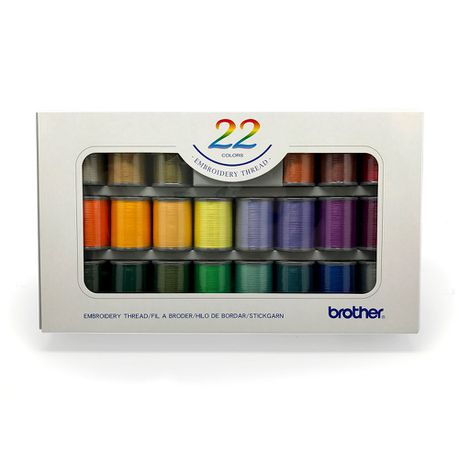 Brother - 22 Colour Embroidery Thread Set