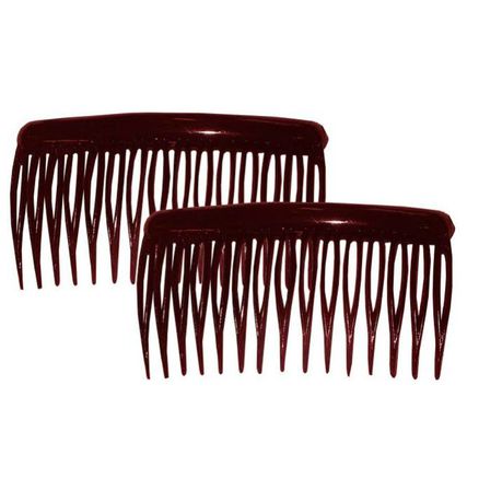 Chic Side Combs 2 Pack - Tortoise Shell