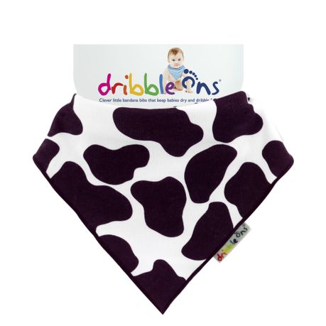 Dribble Ons - Design Baby Bib - Cow Print Buy Online in Zimbabwe thedailysale.shop