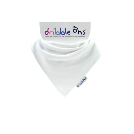 Dribble Ons - Classic Baby Bib - White Buy Online in Zimbabwe thedailysale.shop
