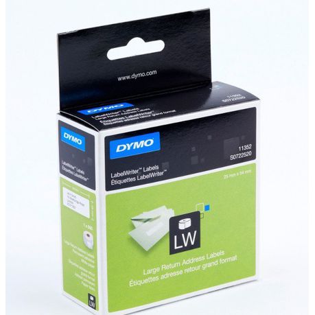 Dymo LabelWriter Return Address Labels 25mm x 54mm Buy Online in Zimbabwe thedailysale.shop