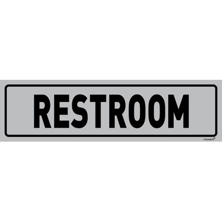 Tower Aluminium Anodised Sign - Restroom Buy Online in Zimbabwe thedailysale.shop