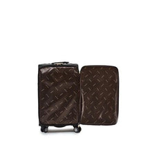 Load image into Gallery viewer, Hazlo 3 Piece PU Leather Vintage Trolley Luggage Bag Set - Black

