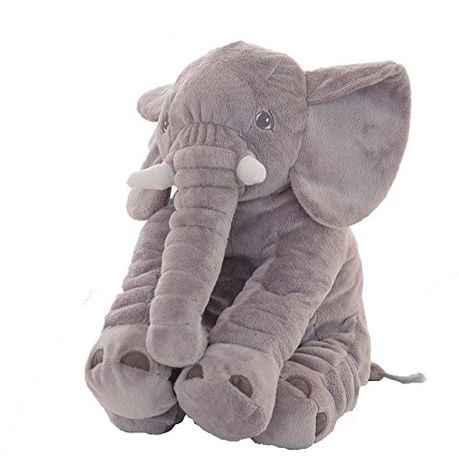 US$29.90 FOM Toys Stuffed Elephant Plush Pillow - Grey Buy Online in Zimbabwe thedailysale.shop