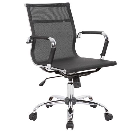 Basics Studio Stan Mid Back Chair - Black Mesh Buy Online in Zimbabwe thedailysale.shop