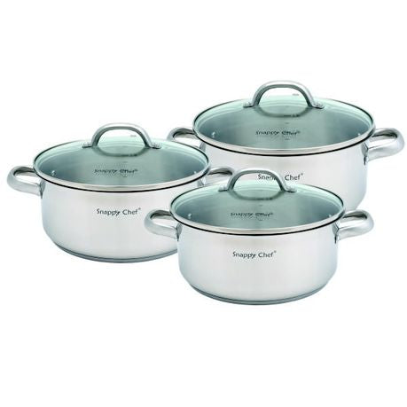 Snappy Chef Budget Cookware Set - 6 Piece