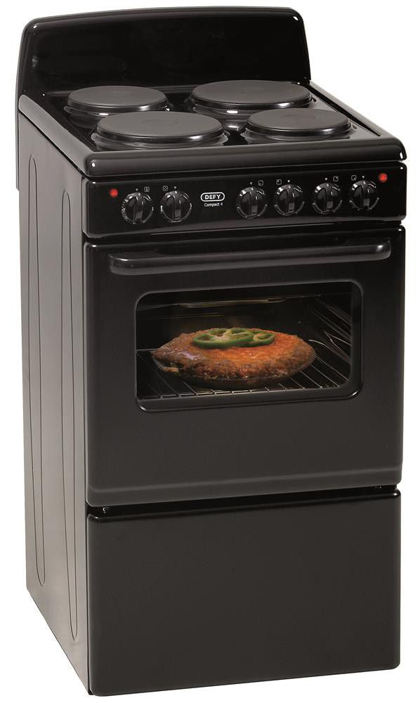 Defy - Compact 4 Plate Stove - Black