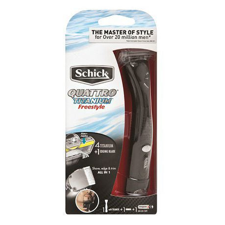 Schick Quattro Titanium Freestyle Male Razor Buy Online in Zimbabwe thedailysale.shop