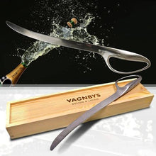 Load image into Gallery viewer, VAGNBYS Champagne Sabre for Sabrage in Silver Stainless Steel
