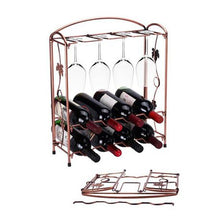 Load image into Gallery viewer, Art Design Foldable Countertop Wine Rack
