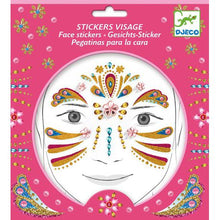 Load image into Gallery viewer, Djeco Face Stickers - Gold Princess (Glitter)
