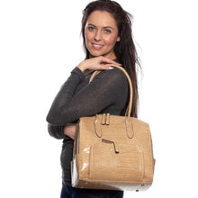 Load image into Gallery viewer, Pierre Cardin Juliana Croc Barrel - Beige
