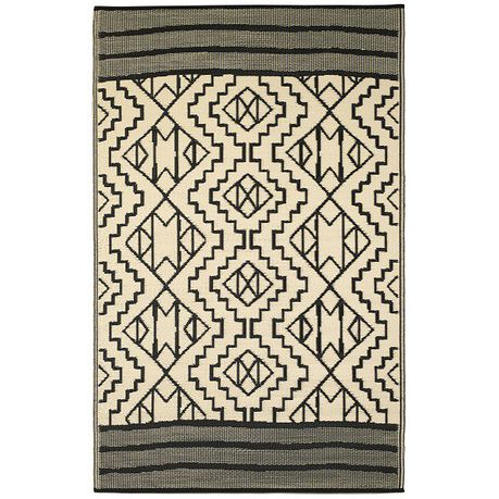 Fab Habitat Outdoor / Indoor Rug Kilimanjaro Black Buy Online in Zimbabwe thedailysale.shop