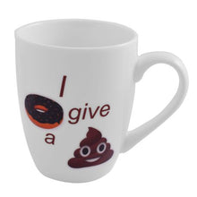 Load image into Gallery viewer, Emoji Oval Cone Mug - I don't give a Poop
