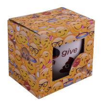 Load image into Gallery viewer, Emoji Oval Cone Mug - I don't give a Poop
