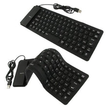 Load image into Gallery viewer, USB Flexible Keyboard - Black
