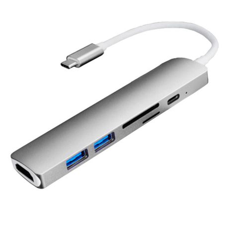 Rechargeable Type-C Combo Hub Buy Online in Zimbabwe thedailysale.shop