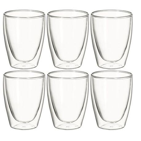 Avanti - 250ml Caffe Twin Wall Glass - Set of 6