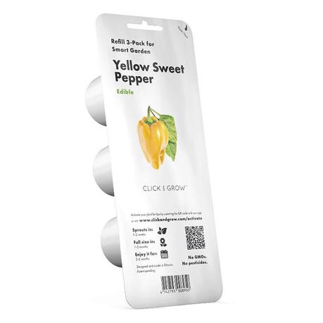 Click and Grow Yellow Sweet Pepper Refill for Smart Herb Garden - 3 Pack Buy Online in Zimbabwe thedailysale.shop