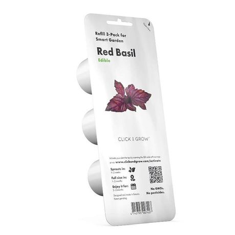 Click and Grow Red Basil Refill for Smart Herb Garden - 3 Pack Buy Online in Zimbabwe thedailysale.shop