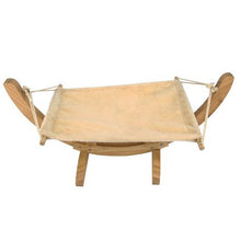 Load image into Gallery viewer, Cat's Hanging Hammock - Beige (Wooden)
