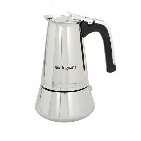Tognana - 4 Cup Riflex Stainless Steel Coffee Maker - Silver Buy Online in Zimbabwe thedailysale.shop