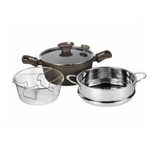 Load image into Gallery viewer, Tognana - 22cm Diamantea Multiuse Steamer &amp; Fryer Pot Set
