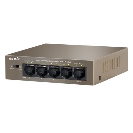 Tenda 5 Port Fast Ethernet Switch with 4 PoE  | TEF1105P Buy Online in Zimbabwe thedailysale.shop