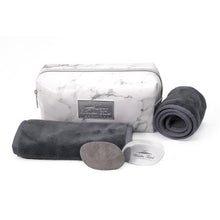 Load image into Gallery viewer, Wonder Towel White Marble Cosmetic Bag Collection - Grey
