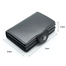 Load image into Gallery viewer, Double Aluminium RFID Credit Card Holder - Black
