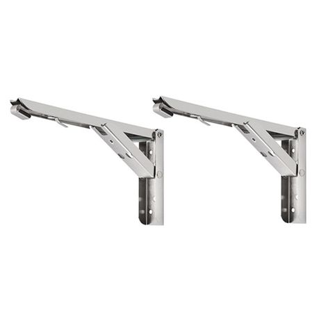 Wall Mount Folding Moveable Bracket - Set of 2 Buy Online in Zimbabwe thedailysale.shop