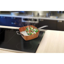 Load image into Gallery viewer, Blaumann 5-Piece Copper Coating Square Pan Set - Copper Collection
