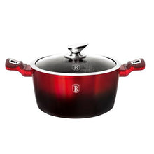 Load image into Gallery viewer, Berlinger Haus 28cm Marble Coating Casserole Pot - Black Burgundy Edition
