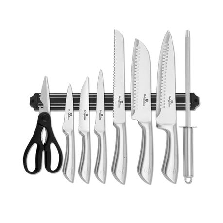 Berlinger Haus 10-Piece Stainless Steel Knife Set with Magnetic Hanger Buy Online in Zimbabwe thedailysale.shop