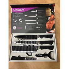 Load image into Gallery viewer, 6 Piece Non-Stick Coated Kitchen Knife Set
